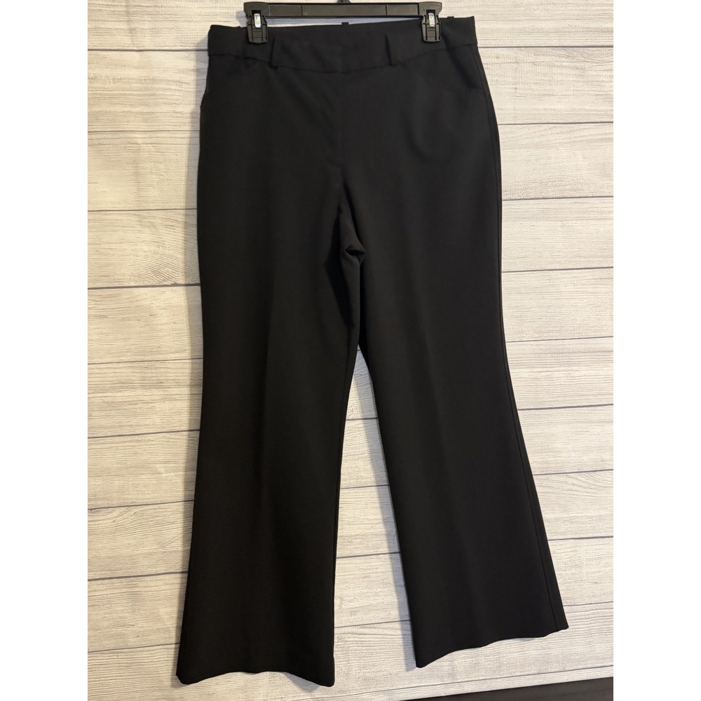 Worthington Women's Black Modern Fit Wide-Leg Dress Pants 12S Stretch